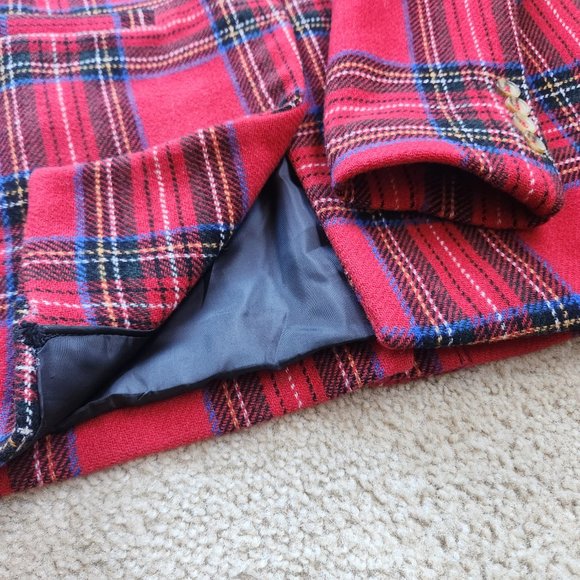 NWT Something Navy Plaid Tartan Blazer Coat "Marley" - Picture 12 of 16